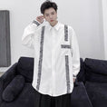 Load image into Gallery viewer, [Kouisha Series]★Shirt★ 2color Unisex Men's Simple Casual White Black ML XL Long Sleeve Tops
