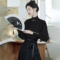 Load image into Gallery viewer, [BAIRIMENG Series] ★Chinese style shirt★ 2color tops Chinese clothes Super cute design Black White
