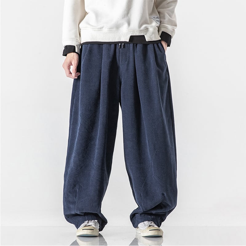 [Small Trouble Series]★China Style Pants★ 5color Bottoms Unisex Men's Large Size Blue Green Black Gray