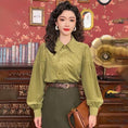 Load image into Gallery viewer, [Misslin Fashion Series]★Setup Single Order★ Shirt or Skirt Casual Retro Green Green
