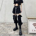 Load image into Gallery viewer, [Miyakoya Series] ★Casual Pants★ Bottoms Unique Fashion Retro Black Black SML XL
