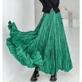 Load image into Gallery viewer, [YIDAO Series]★Skirt★ 3color Bottoms Green Gray Black Long Skirt Improves Temperament
