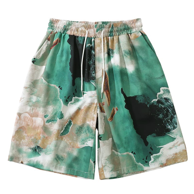 [Satoru Series]★China style shorts★Shorts for men and women Unique Summer Tie Dye Women's Casual Men's Street Fashion Large Size