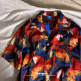 Load image into Gallery viewer, [HTTAOSUP Series]★Shirt★ Tops, short sleeve shirt, parrot pattern, animal pattern, color, unisex, men's, thin, cool
