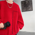 Load image into Gallery viewer, [ZHUIYI Series]★Sweater★ 3color Tops Unisex Men's Apricot Black Red
