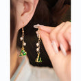 Load image into Gallery viewer, [Ma series] ★China style earrings★ 3 types of earrings, pair, ladies, cute accessories, green, chimaki
