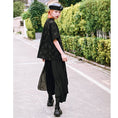 Load image into Gallery viewer, [Kokaisha Series] ★China style pants★ Chiffon gaucho pants Spring/Summer Loose Black Black SML XL
