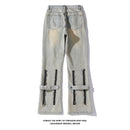 [BIGEMAN Series]★Denim pants★ 2color bottoms pants unisex men's large size designed blue black