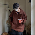 Load image into Gallery viewer, [Pvpvpv Series]★Sweater★ 3color Tops Unisex Men's Zipper Stand Neck Cool
