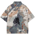 Load image into Gallery viewer, [ANAMONE STUDIO Series]★Shirt★ Tops Oil painting style mini length print short sleeve short sleeve shirt SML
