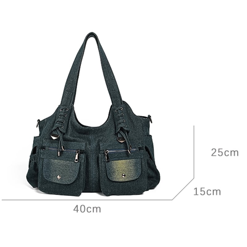 [QIANLUO Series]★Bag★ Shoulder bag, handheld, large capacity, retro, cute, date, improves your temperament, casual