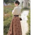 Load image into Gallery viewer, [Kasa Castle Series]★Setup★ 2-piece set shirt + skirt commuting date retro S M L XL
