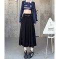 Load image into Gallery viewer, [Shoujo Kaira Series]★Skirt★ 3color Bottoms Pleated Skirt Black Gray Black Gray Slimming Easy to Match SML
