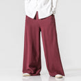 Load image into Gallery viewer, [Small Trouble Series]★China-style pants★ 5colors Black, blue, red, gray, or beige Wide pants Gaucho pants
