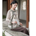 Load image into Gallery viewer, [Mingsho Series]★China style tops★ Shirt Improves temperament Improved Tang suit Loose print Retro Summer clothes
