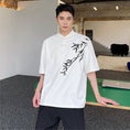 Load image into Gallery viewer, [WENYI Series] ★China style T-shirt★ 2color tops with design, bamboo, unisex, men's, black, white
