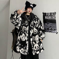 Load image into Gallery viewer, [MGJM Series] Double-sided outer coat, panda, loose, winter clothes, winter coat, black, black, fashion
