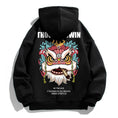 Load image into Gallery viewer, [Eaves Series]★China style hoodie★ 4color tops lion print large size black gray white pink
