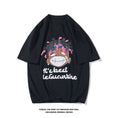 Load image into Gallery viewer, [BIGEMAN Series]★T-shirt★ Tops 2color Unisex Men's Large Size White Black Summer Cartoon
