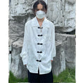 Load image into Gallery viewer, [14GSL Series]★China Style Shirt★ 2color Tops Print Unisex Men's Black White
