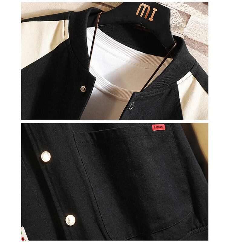 [BIGEMAN Series]★Jacket★ Outerwear 2color Unisex Men's Large Size Color Scheme Retro Spring Clothes