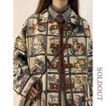 Load image into Gallery viewer, [FANMAN Series] ★Jacket★ Outerwear Cat Cat Unisex Men's Plaid Pattern Cute Loose
