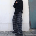 Load image into Gallery viewer, [Demon King Series]★Gaucho Pants★ Trousers Bottoms Plaid Pattern ML High Waist Slimming Retro Casual
