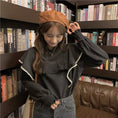 Load image into Gallery viewer, [KEKE series] ★Tops★ 2-color blouse shirt with design, cute, beige, black, easy to match
