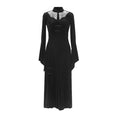 Load image into Gallery viewer, [Big Blue Dragon Series] ★China style dress★ Long length velvet sexy black slit long length
