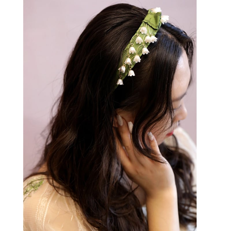 [Ma Series]★Headband★ Ladies Accessories Hair Ornament Suzuran Suzuran Green Green Improves temperament