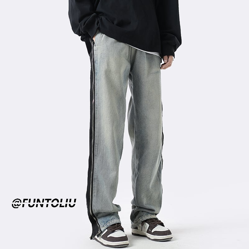 [Series]★Trousers★ Casual pants, denim pants, bottoms, unisex, men's, color scheme ML XL 2XL