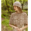 Load image into Gallery viewer, [Flower Series]★Hat★ 4color Cap Knitting Ladies Fashion Beige Light Brown White Black
