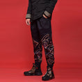 Load image into Gallery viewer, [Mumuki Series] ★Pants★ 2color Tops Unisex Men's Large Size Black Black Print
