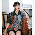 Load image into Gallery viewer, [Kokaisha --- Kyoka Suigetsu Series] ★China style shirt★ Tops Unique Cool Original V-neck Retro
