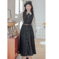 Load image into Gallery viewer, [XIAOSIJI Series]★Setup★ 3color 3-piece set Tops + Dress + Belt Check pattern Literary style
