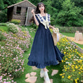 Load image into Gallery viewer, [Dong Xiaojie Series] ★Sailor color dress★ Cute large size Blue Blue Blue Date, school, commuting
