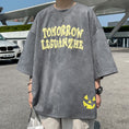 Load image into Gallery viewer, [BIGEMAN Series]★T-shirt★ Tops 2color Unisex Men's Large Size Gray Pink
