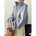 Load image into Gallery viewer, [Tenkawa Series] ★Outer★ 2color Jacket Short Length Simple Easy to Match Blue Coffee Color
