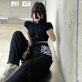 Load image into Gallery viewer, [Queen Series]★Casual Pants★ Pants Bottoms Slimming Black Black SML Easy to match
