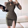 Load image into Gallery viewer, [Eighteen Impressions Series]★Cheongsam dress★ Slimming sexy SML short length retro Chinese style dress
