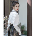 Load image into Gallery viewer, [Qingtang --- Yunzhong-kun Series] ★Chinese style shirt★ Long sleeve shirt embroidery Chinese clothes Easy to match Unisex Men's White White
