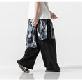 Load image into Gallery viewer, [Grass ink series] ★China style pants★ 4color black or white or blue or navy men's gaucho pants gaucho crane
