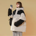 Load image into Gallery viewer, [Suikoishi Series] ★Winter coat★ Cotton coat outerwear 2color Unisex Men's Color scheme Coffee color Black
