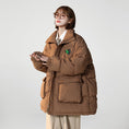 Load image into Gallery viewer, [Suikoishi Series] ★Winter Coat★ Cotton Coat Outerwear 3color Unisex Men's Green White Brown
