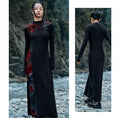 Load image into Gallery viewer, [Daiseiryusu series] ★China style dress★ Knit dress, changeover, Chinese button, slim fit, slim
