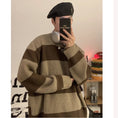 Load image into Gallery viewer, [PPG Series]★Sweater★ 2color knit tops, horizontal stripes, striped pattern, unisex, men's, casual, easy to match
