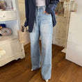 Load image into Gallery viewer, [LIANGLIANG Series] ★Denim pants★ Bottoms, pants, ladies, stylish, slimming, easy to match, blue
