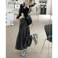 Load image into Gallery viewer, [Shoujo Kaira Series]★Skirt★ 3color Bottoms Pleated Skirt Black Gray Black Gray Slimming Easy to Match SML
