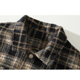 Load image into Gallery viewer, [Satoru Series]★Jacket★ 2color outer plaid pattern unisex men's large size black wine red
