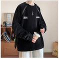 Load image into Gallery viewer, [Leonbinno Series] ★Tops★ 2color Embroidery Corduroy Unisex Men's Gray Black Round Neck
